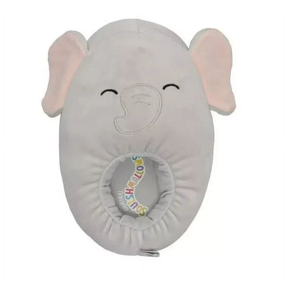 Squishmallow Slippers Mila the Gray Elephant Kids Size 2/3 Shoes NWT